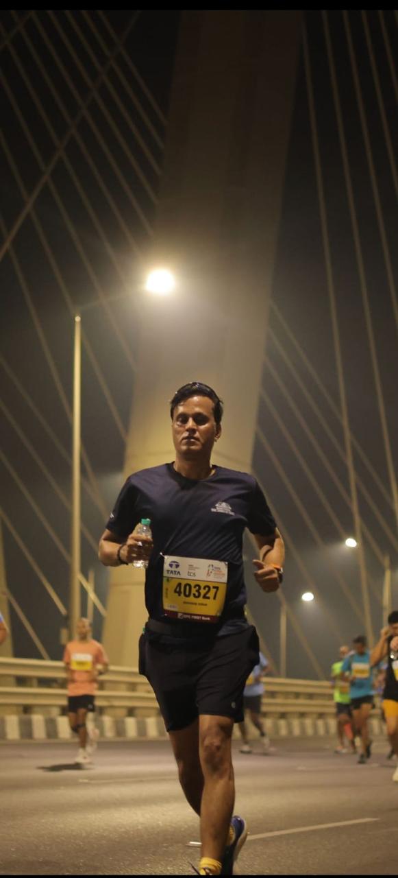 Anshuman Kumar running for Run Yodha