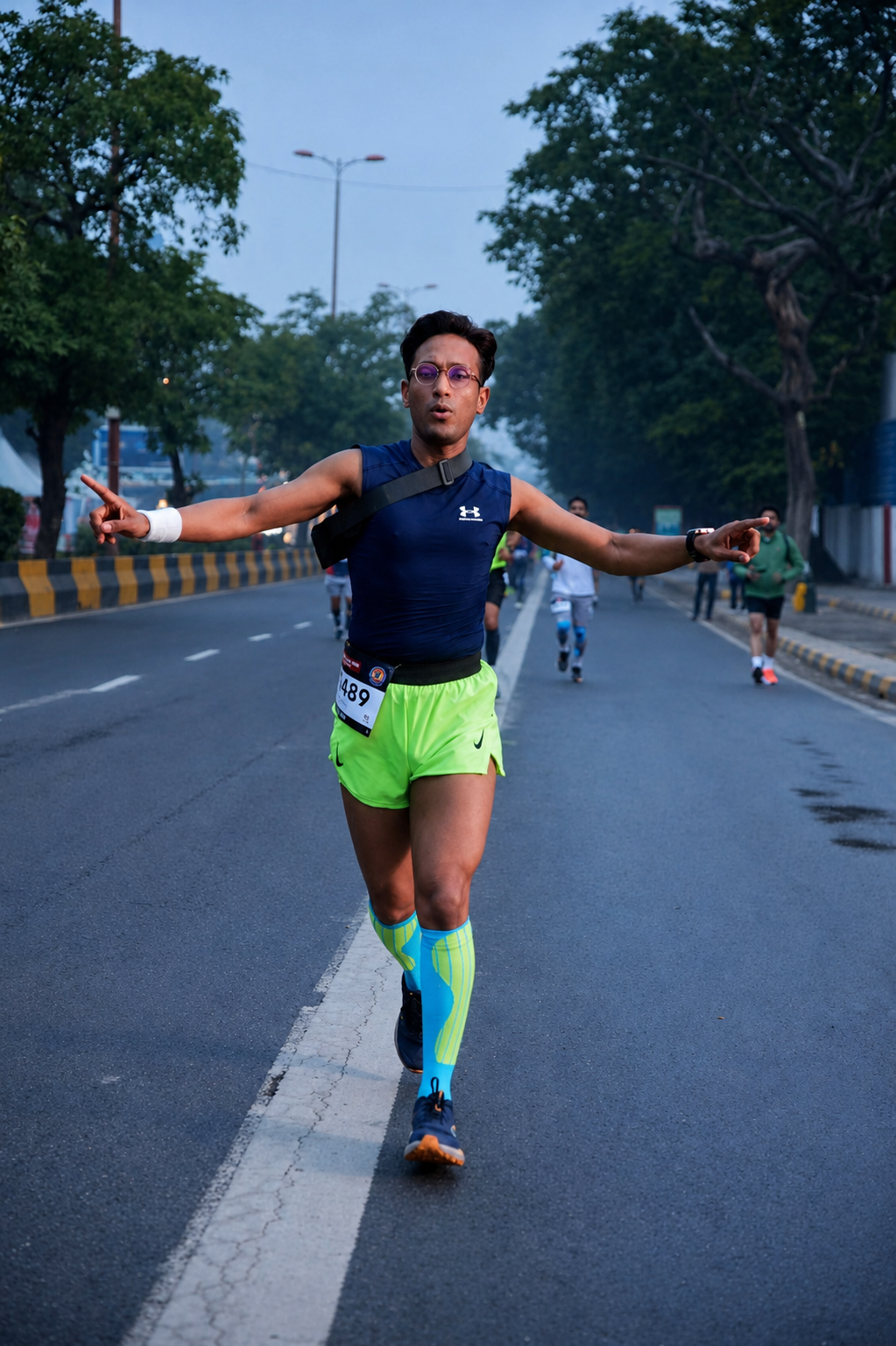 Apaar Bansal running for Run Yodha
