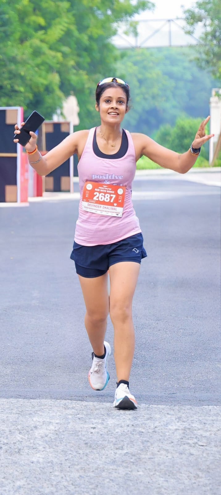 Devinderjeet Kaur running for Run Yodha