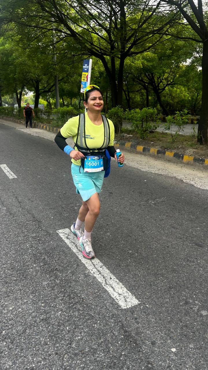 Rakhi Tyagi running for Run Yodha